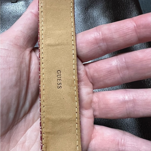 Guess Red Leather Cuff Watch—great condition! - Picture 5 of 6